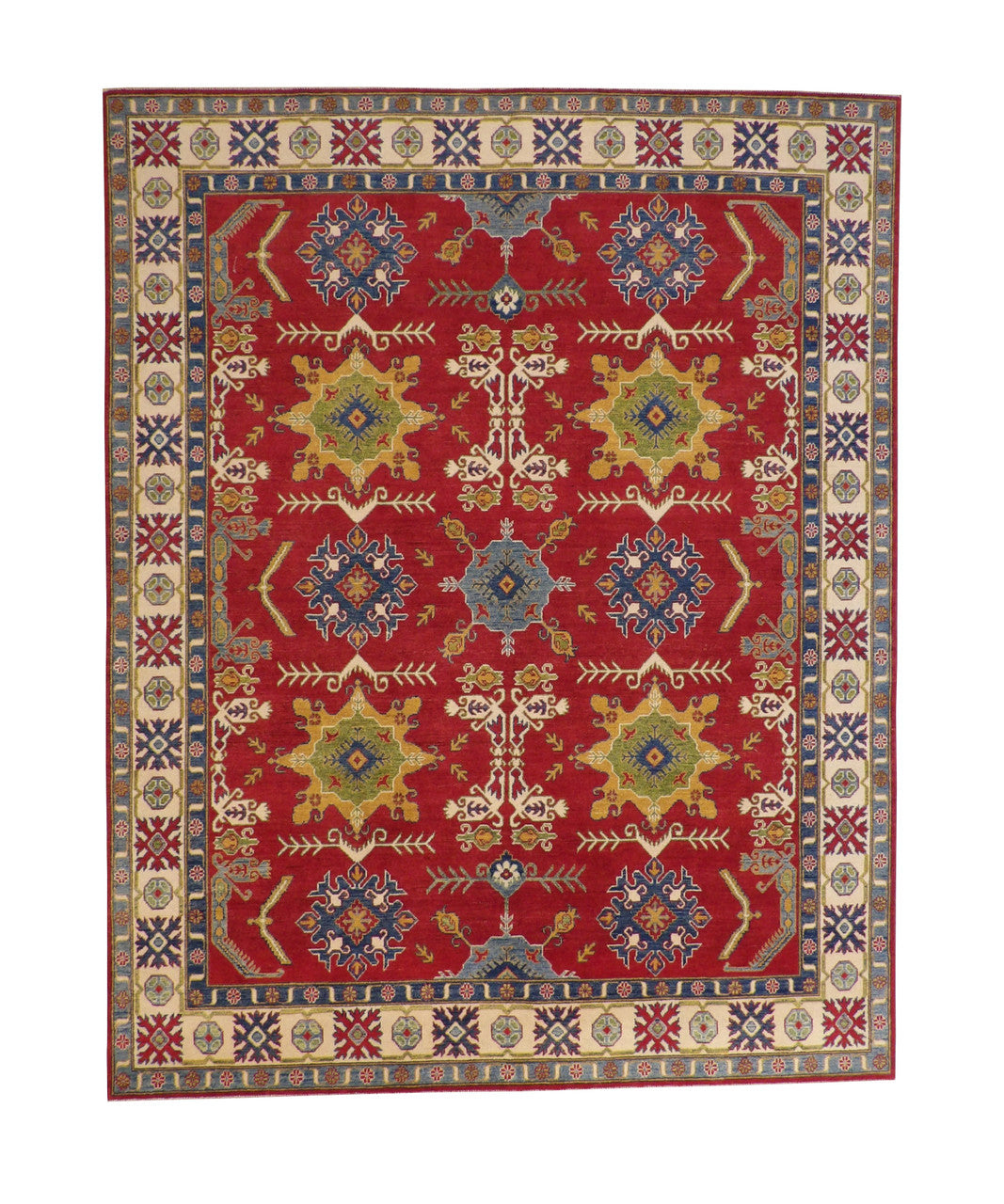 Tribal Super Kazak Wool Hand Knotted Rug 8x10 -b-103