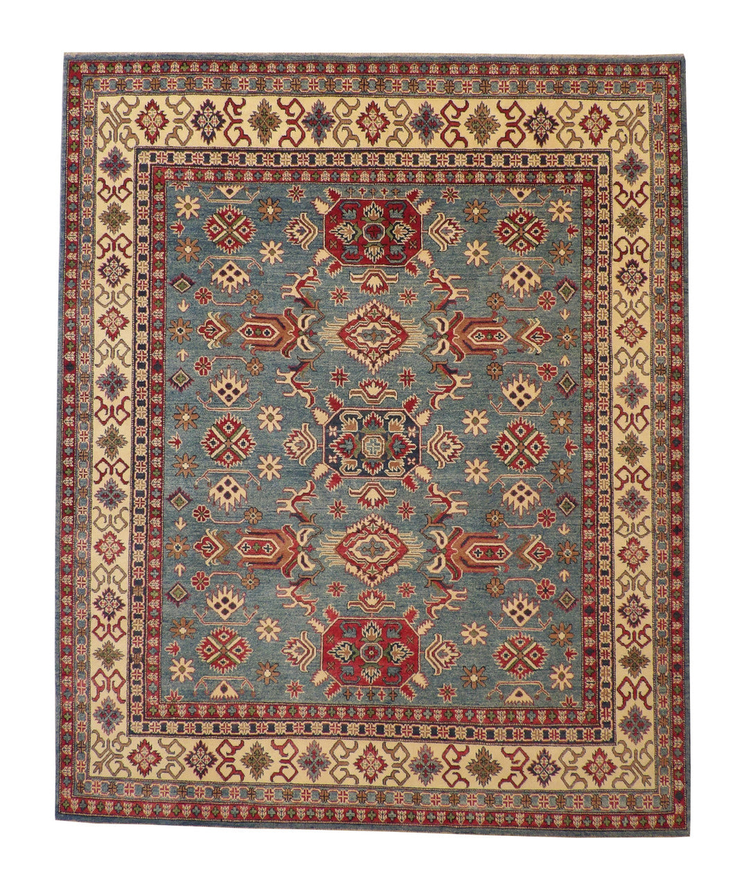 Tribal Super Kazak Wool Hand Knotted Rug 8x10 -b-105