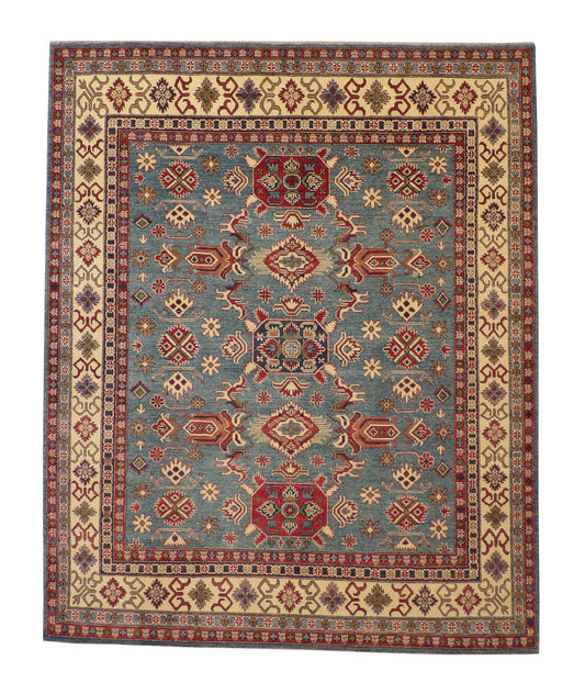 Tribal Super Kazak Wool Hand Knotted Rug 8x10 -b-105