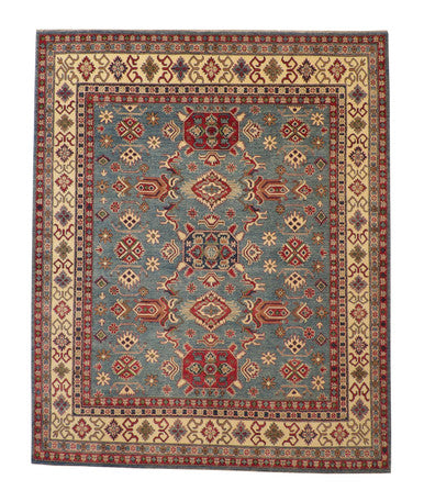 Tribal Super Kazak Wool Hand Knotted Rug 8x10 -b-105