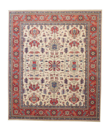 Tribal Super Kazak Wool Hand Knotted Rug 8x10 -b-106