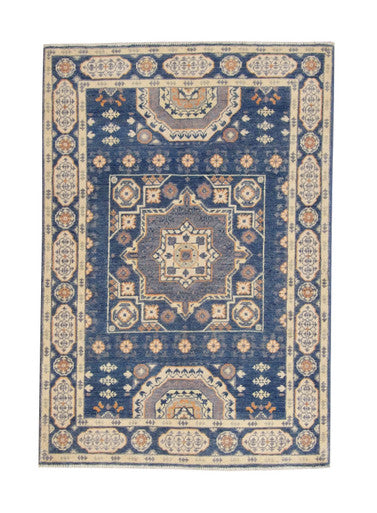 Tribal Super Kazak Wool Hand Knotted Rug 3x5 - b-128