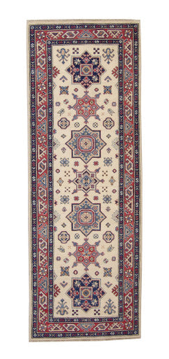 Tribal Super Kazaak Wool Hand Knotted 2.9x7.8 -b-130