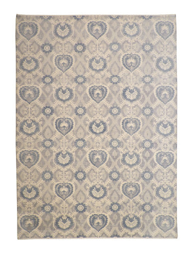 Tribal Ikat Wool Hand Knotted Rug 10.0x13.9 -b-142