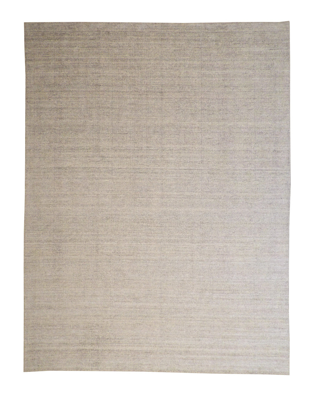 Modern Grass Design hand-knotted wool rug in Brown & Gray, full view