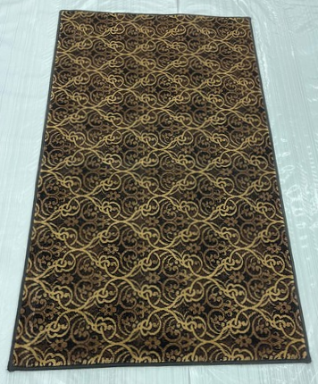 Transitional Wool Hand Knotted Rug Brown 3x5  -EB-09
