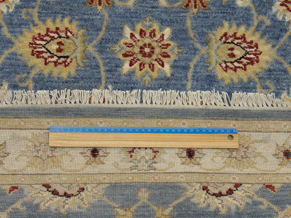 Kashan Oushak / Peshawar hand-knotted wool runner in Blue, 2'8" x 13'7", SKU W1158