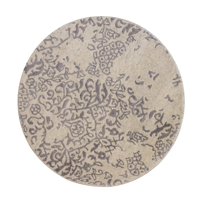 Transitional Abstract Broken Design hand-knotted wool-silk rug in Blue & White, full view