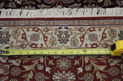 Back of Traditional Fine Heraki hand-knotted rug