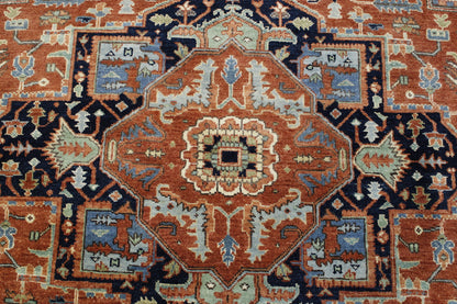 Tribal Fine Sherapi rug corner detail