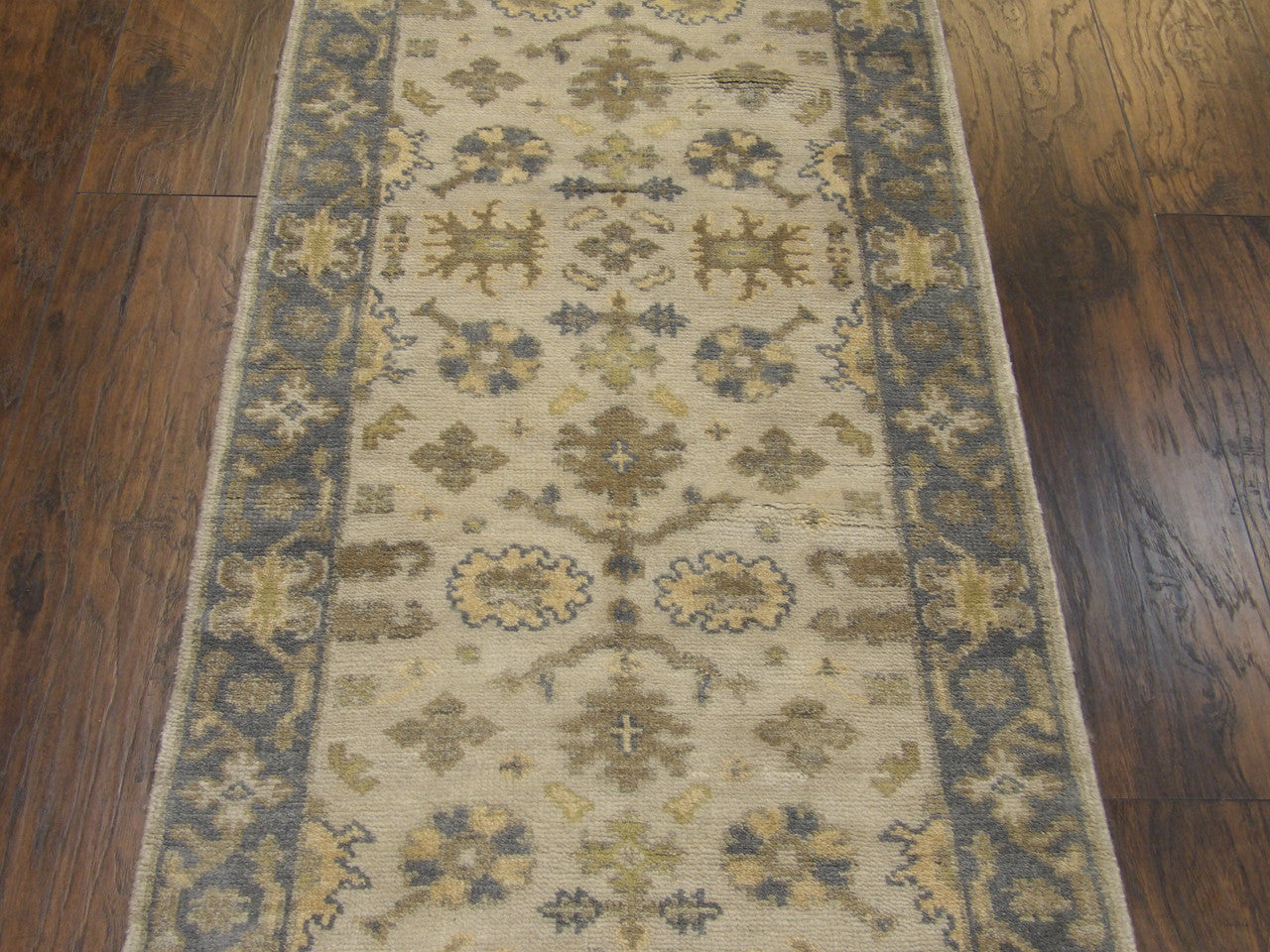 Back of Turk Oushak Wash hand-knotted rug