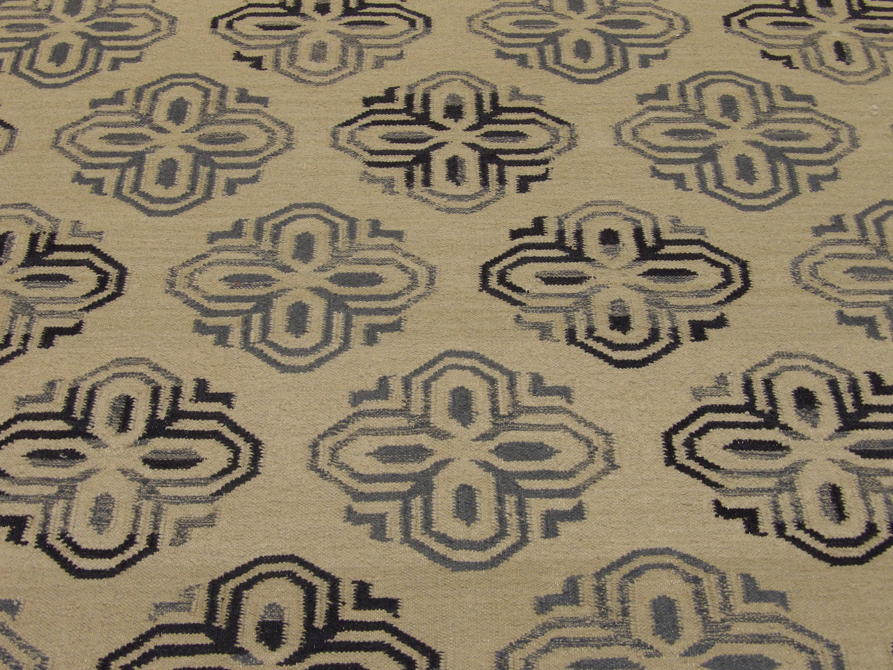 Coastal flatweave wool texture close-up, gold