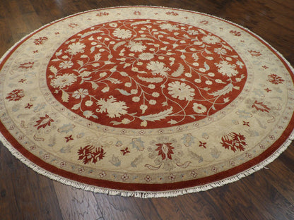 Ziegler Oushak / Peshawar hand-knotted wool rug in Beige, 10'0" x 10'0", SKU w501