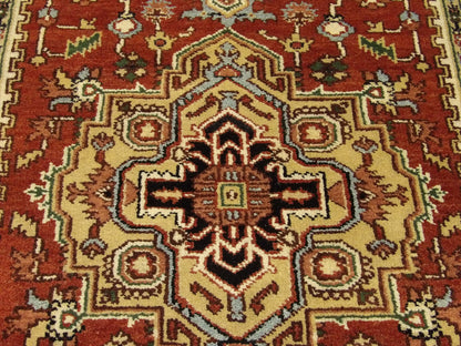 Back of Persian Tribal Sherapi hand-knotted rug