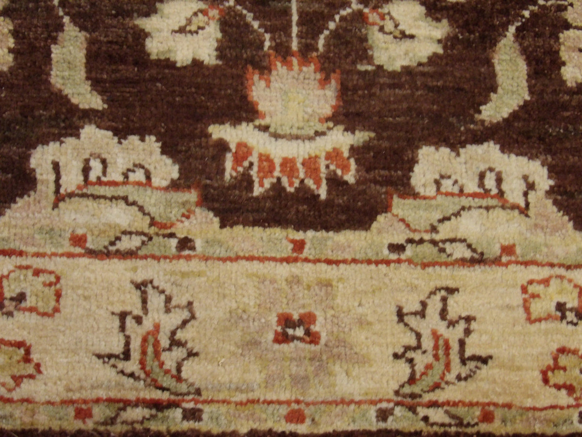 Oushak rug border detail