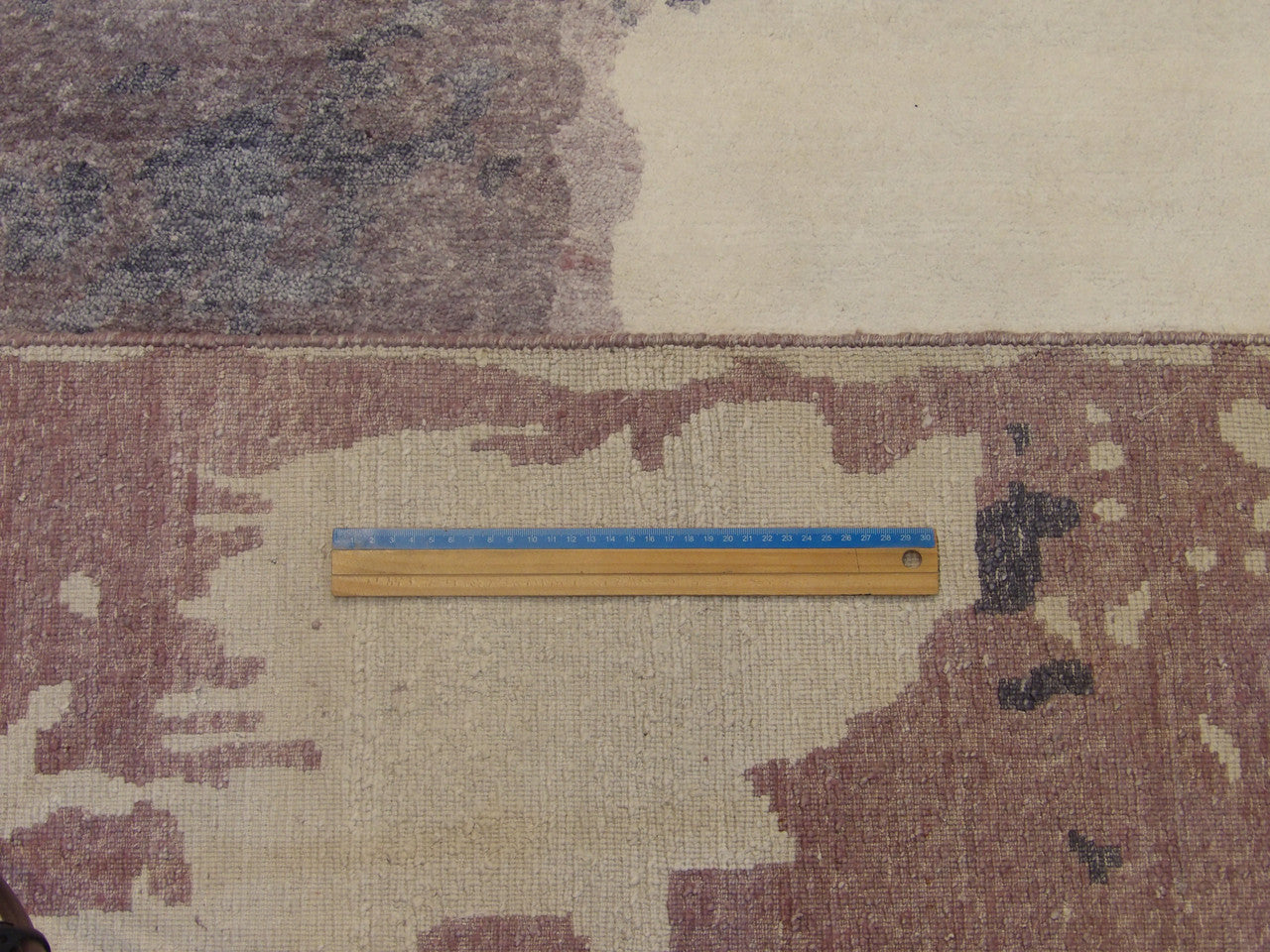 Gray & Purple Modern Bamboo Marble Design rug in room setting
