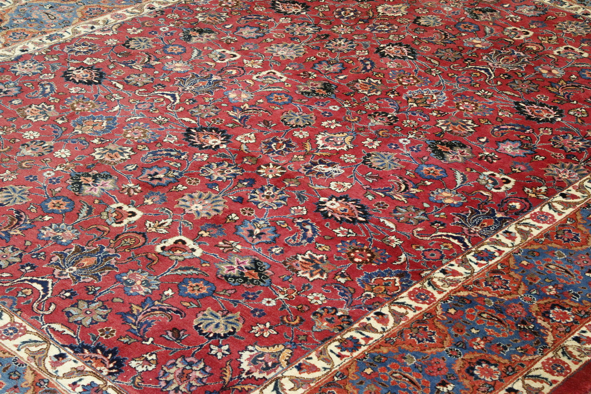 Back of Traditional Fine Bidjar hand-knotted rug