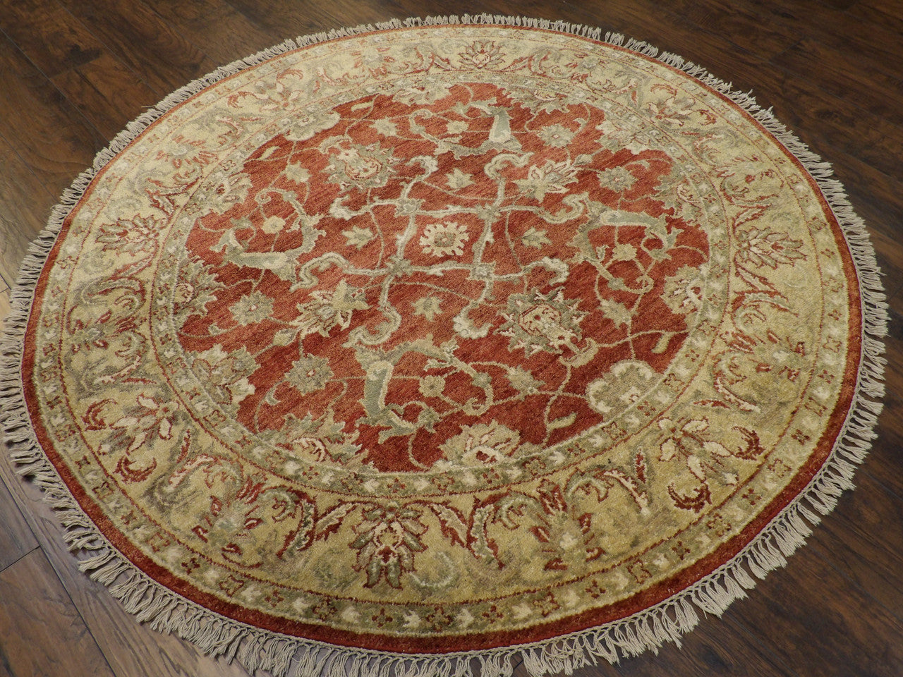 Full view of Jaipur Kashan round rug