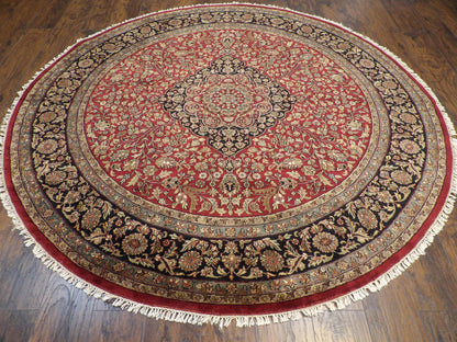 Close-up of wool pile, Black & Red rug