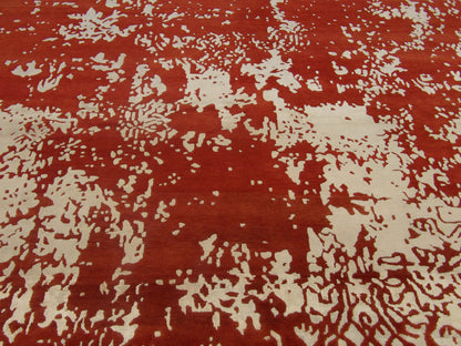 Modern Abstract Broken Design rug border detail
