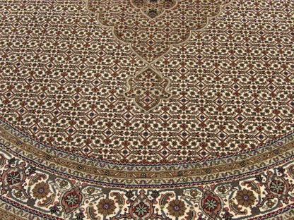 Fine Persian Mir Bidjar rug border detail