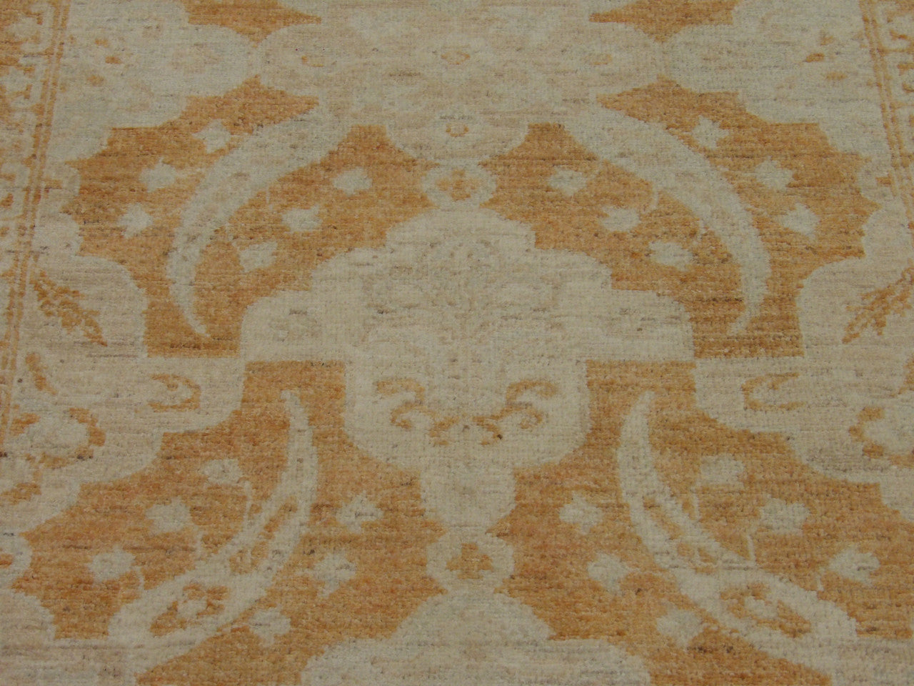 Back of Oushak Chobi Wash Natural Dye hand-knotted rug