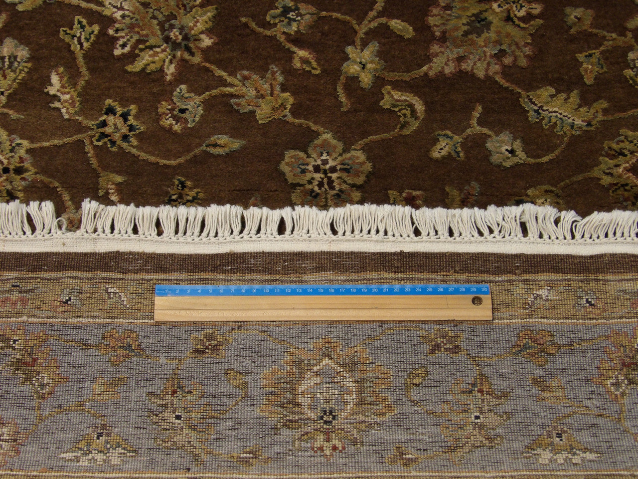 Blue & Brown Jaipur Kashan rug in room setting