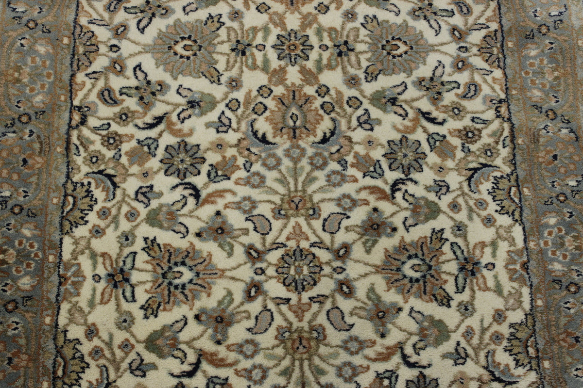 Persian Mashad rug corner detail