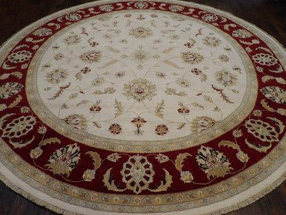 Ziegler Oushak / Peshawar hand-knotted wool rug in Beige, 10'0" x 10'0", SKU w11421
