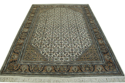 Traditional Fine Bidjar rug corner detail