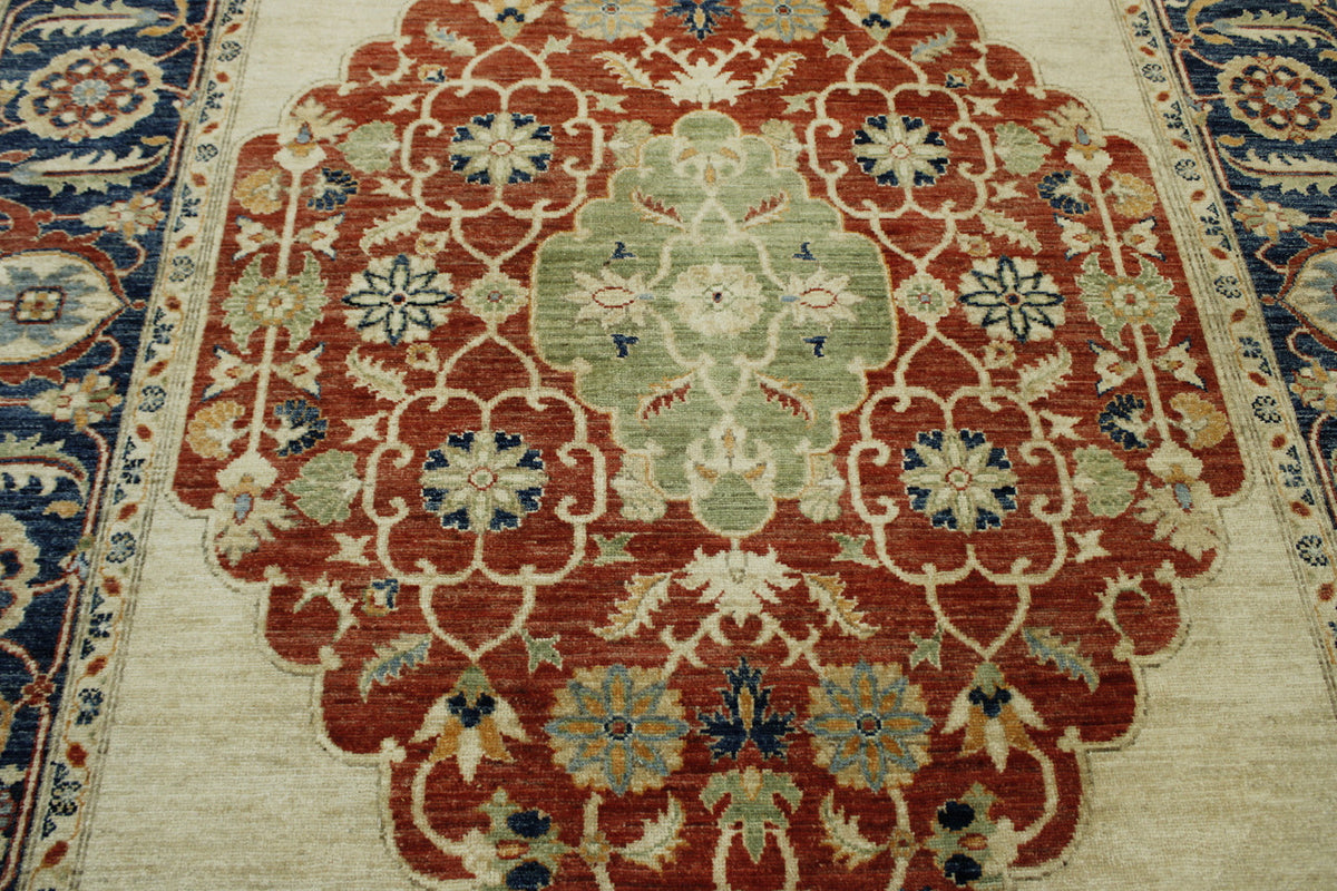 Back of Tribal Fine Sherapi hand-knotted rug
