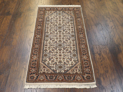 Back of Fine Persian Kashan hand-knotted rug