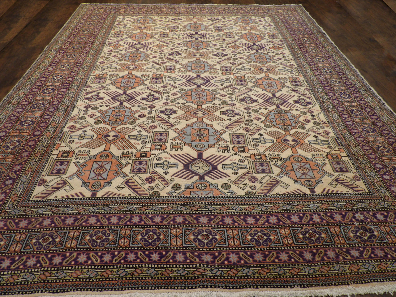 Antique Sparta rug corner detail