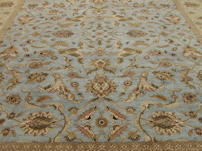 Back of Kashan hand-knotted rug