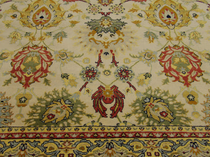 Modern Ziegler rug border detail, gold and ivory