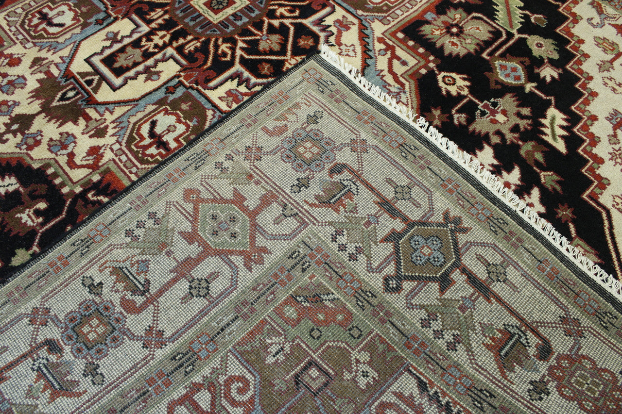 Tribal Heriz pattern detail