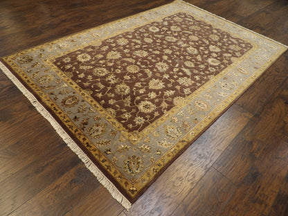 Full view of Fine Transitional Jaipur Floral Design rug