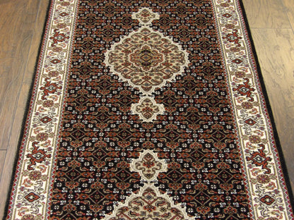 Back of Mahi Tabriz hand-knotted runner