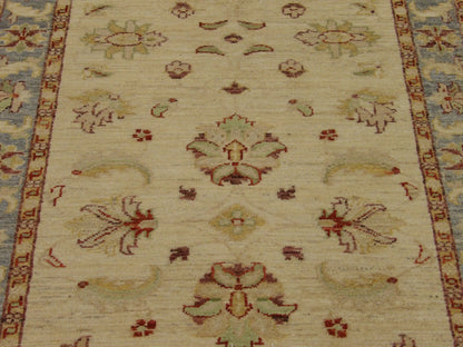 Back of Oushak Chobi Natural Dye hand-knotted rug