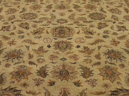 Back of Kashan hand-knotted rug