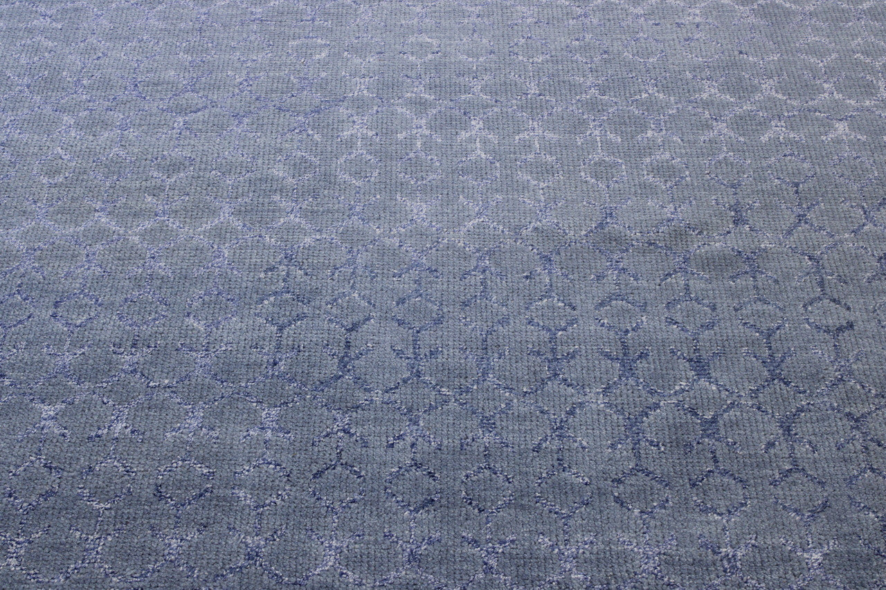 Full view of Modern Distressed Moroccan Design rug