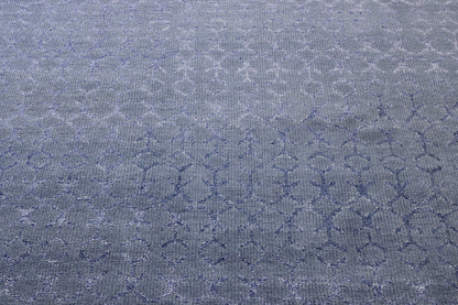 Full view of Modern Distressed Moroccan Design rug
