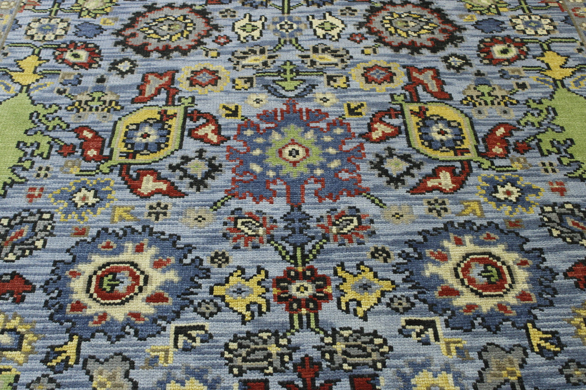 Full view of Oushak Colorful Ziegler rug