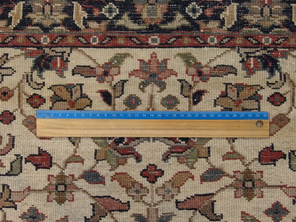 Full view of fine Persian Kashan hand-knotted rug