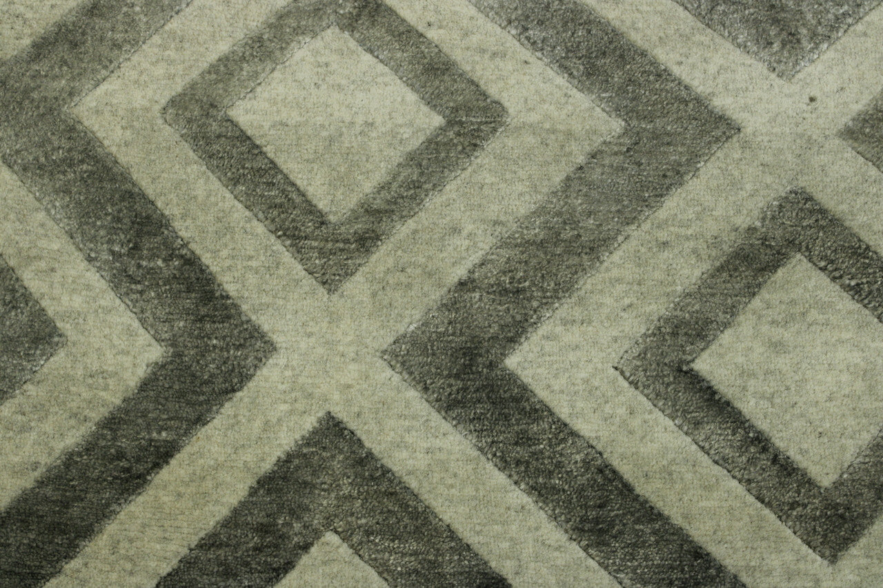 Modern Diamond Design rug corner detail