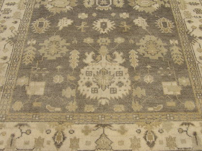 Oushak rug border detail