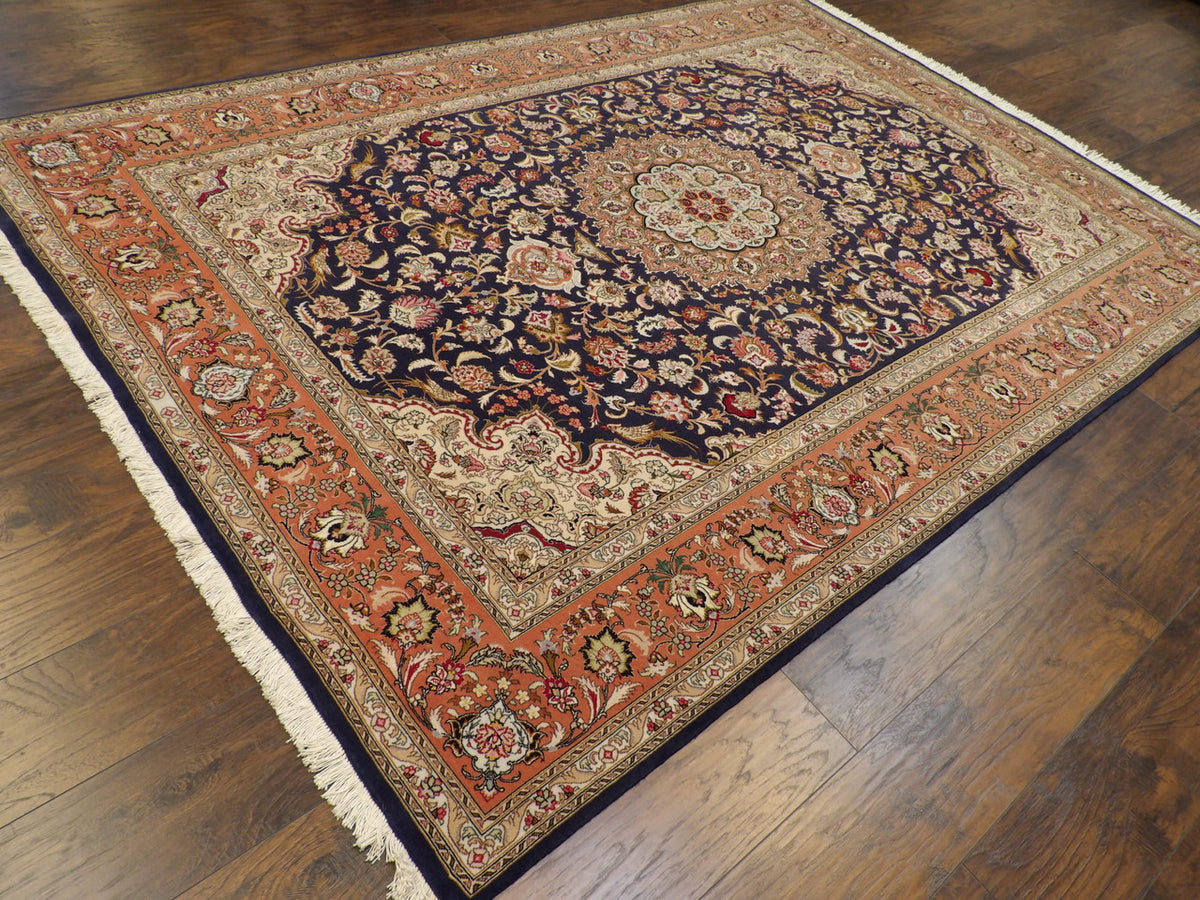 Full view of Persian Qum rug