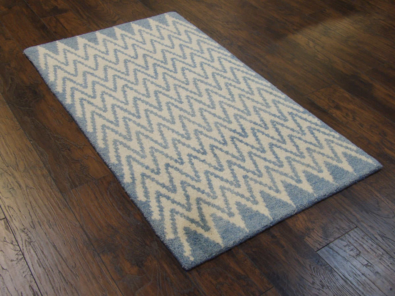 Full view of Moroccan rug