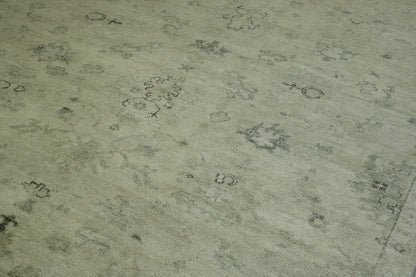 Back of Oushak Ziegler hand-knotted rug