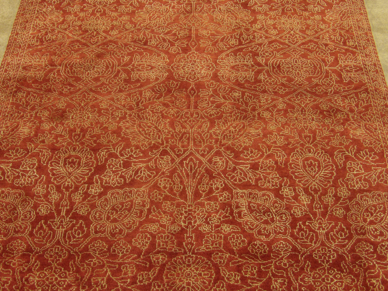 Wool-silk texture close-up, carved French design